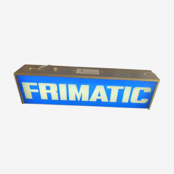 "FRIGIMATIC" brand light sign