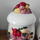 4 pots de cuisine en barbotine