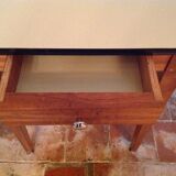 Small table in oak and formica of the 50s/60s vintage desk