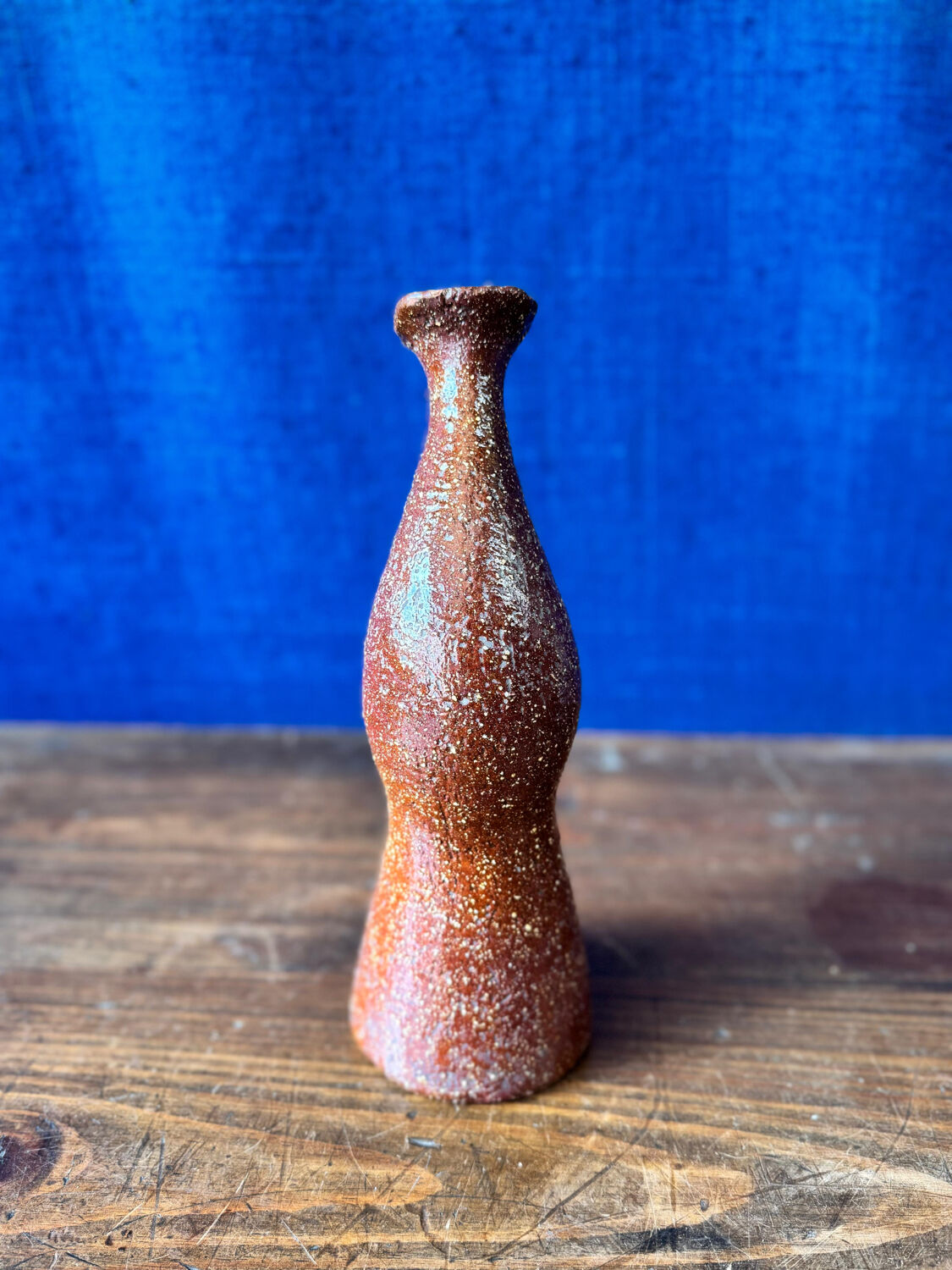 Amazing glazed terracotta jug – 1960s