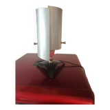 Bedside lamp desk guariche style rockabilly brushed steel 1960