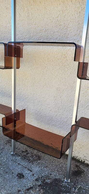 Vintage modular library shelf 6 legs and 14 shelves