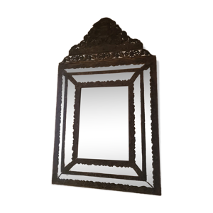 miroir laiton repoussé