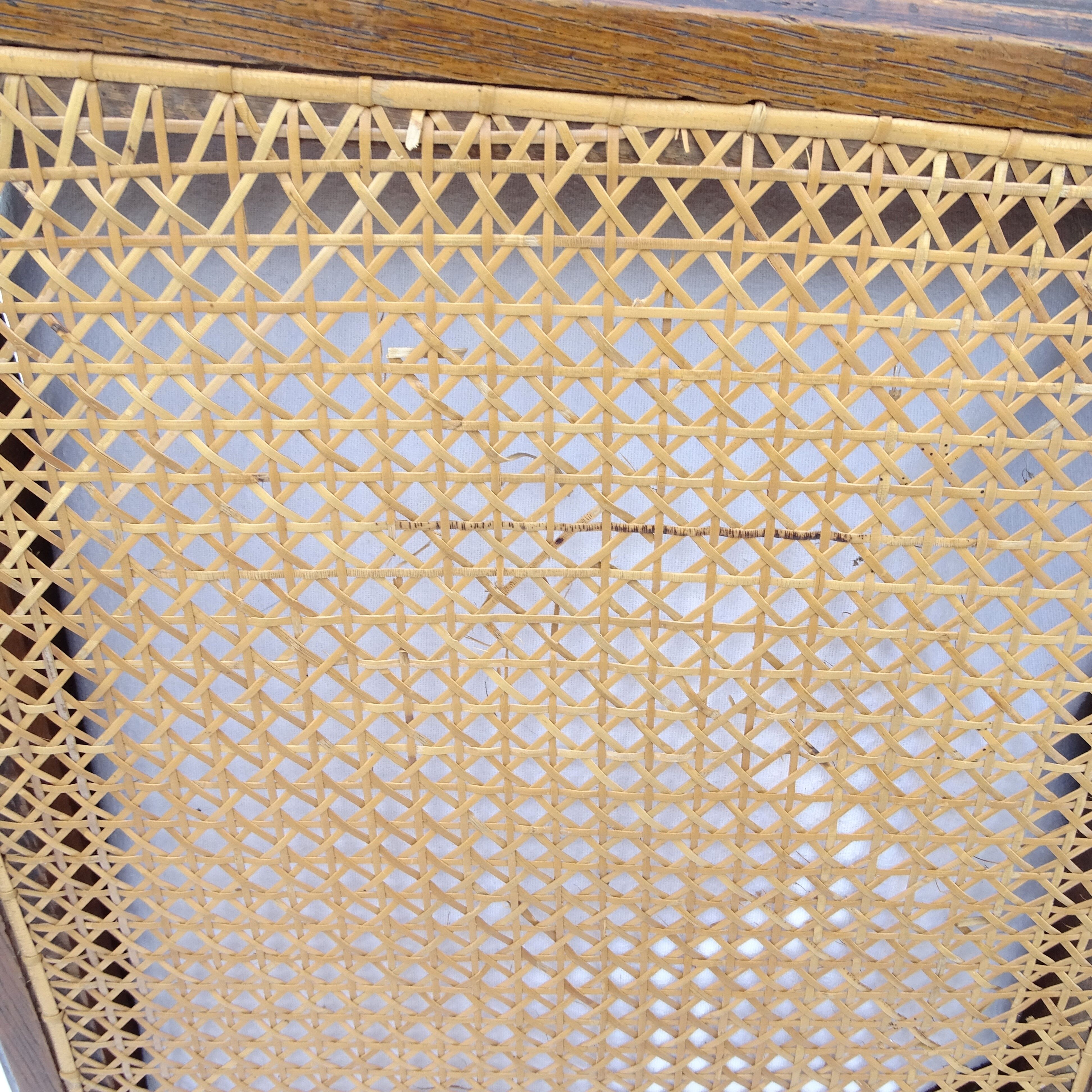 Set of 6 canned chairs