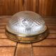Old molded glass ceiling light + vintage gold contour