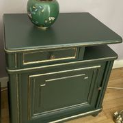 Paire de chevets art-déco en bois peint