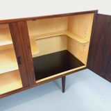 Vintage Scandinavian enfilade by Danish designer Arne Vodder in rosewood.