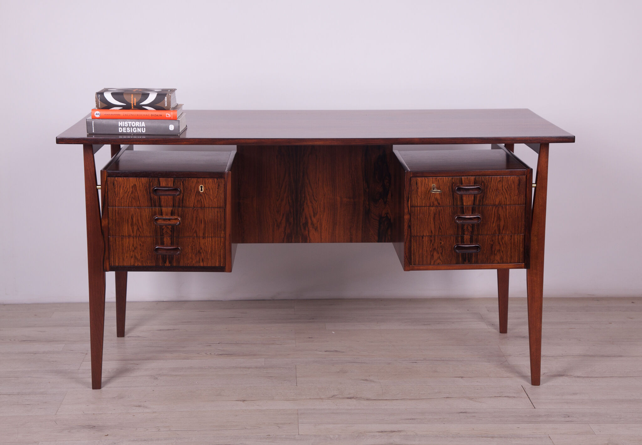 Rosewood Desk by Gunnar Nielsen Tibergaard for Tibergaard, 1960s