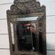 Miroir en laiton à parcloses du XIXe