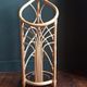 Rattan umbrella holder, vintage rattan plant holder, basket