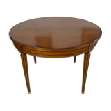 Louis XVl style round table in cherry with extensions