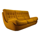 20th century, yellow Atlantis three-seater sofa, 1960s