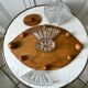 Wooden top and art deco glass 30s