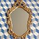 Louis XV style gilded wood mirror 45x80cm