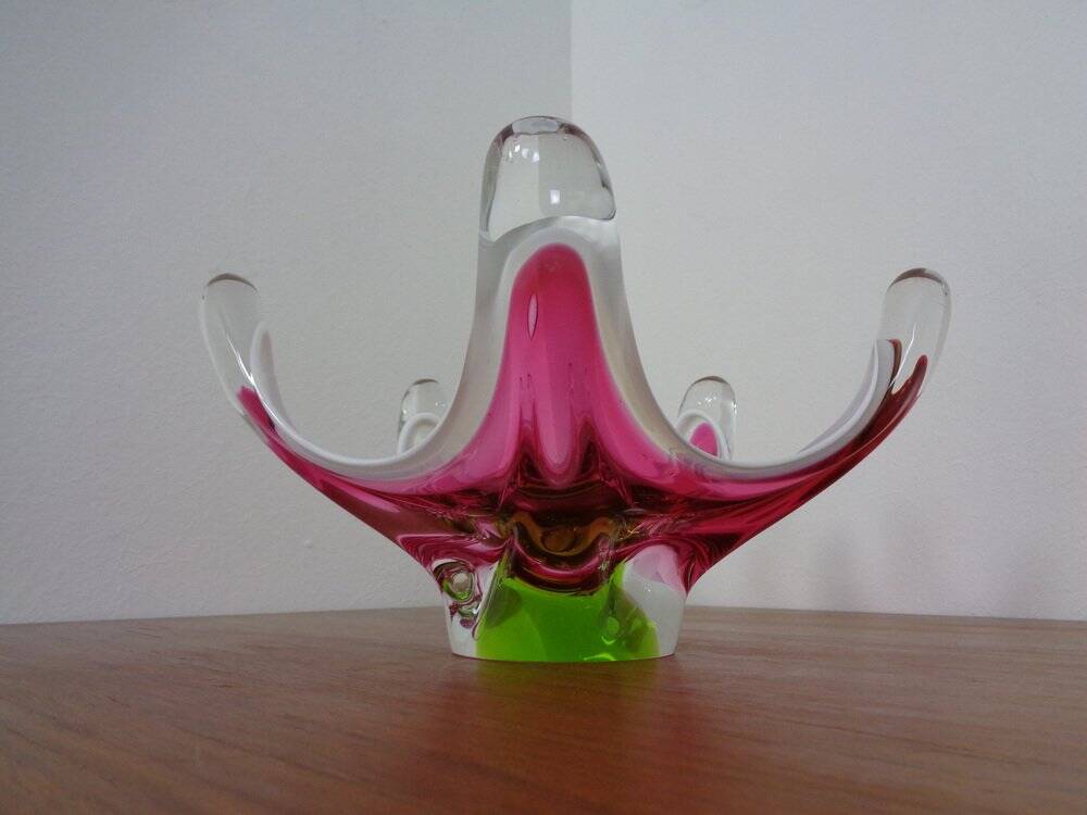 Large Italian bowl in Murano glass, 1960s