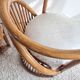 Pair of vintage rattan armchairs circa the 1960s.