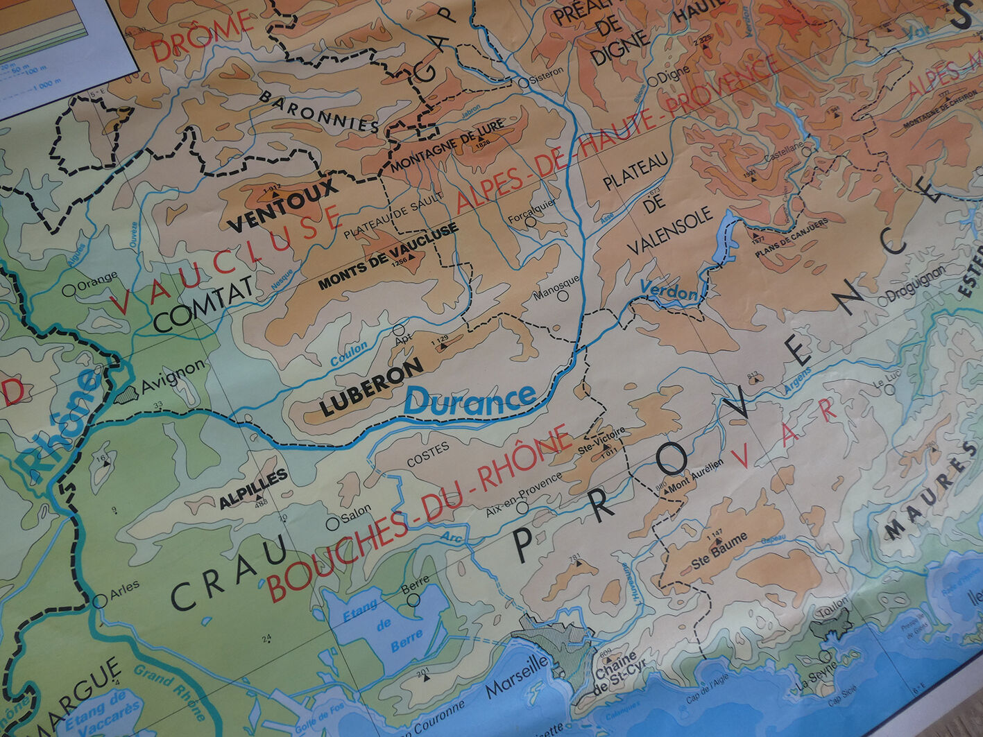 School map "Provence - Côte d'Azur"