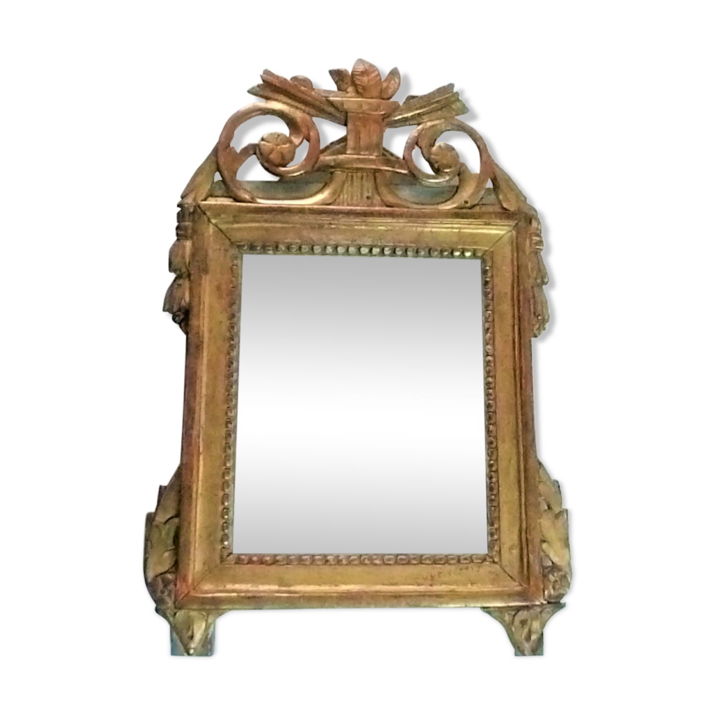 Pedimented mirror eighteenth century Louis XVI era