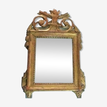 Miroir à fronton XVIIIeme siècle époque Louis XVI