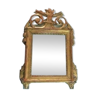 Miroir à fronton XVIIIeme siècle époque Louis XVI