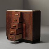 Buffet Art Déco, acajou et marbre, 1930