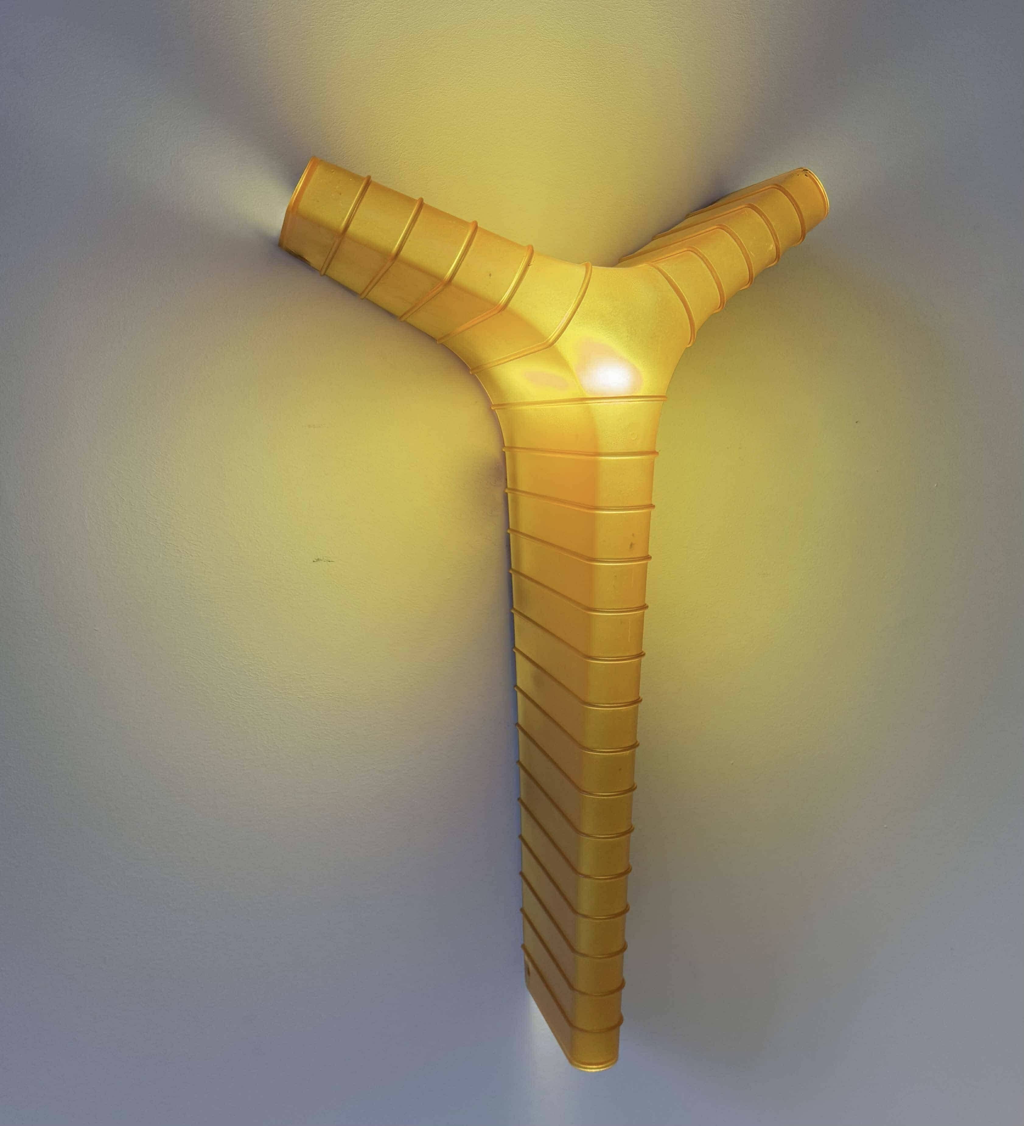 Vintage perspex wall light, Italy 1980