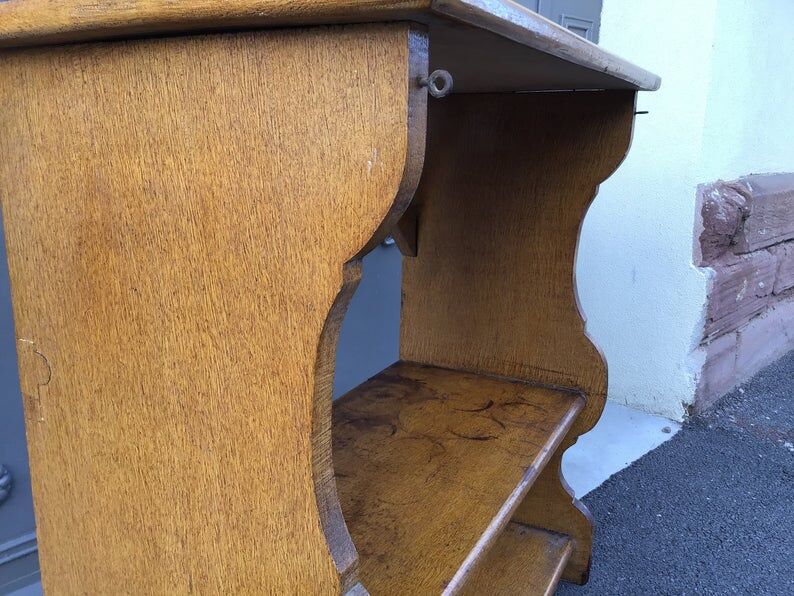 Étagère paysanne vintage rustique