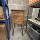 Bedside table with marble top