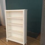 Bibliothèque étagère ancienne couleur blanc mat