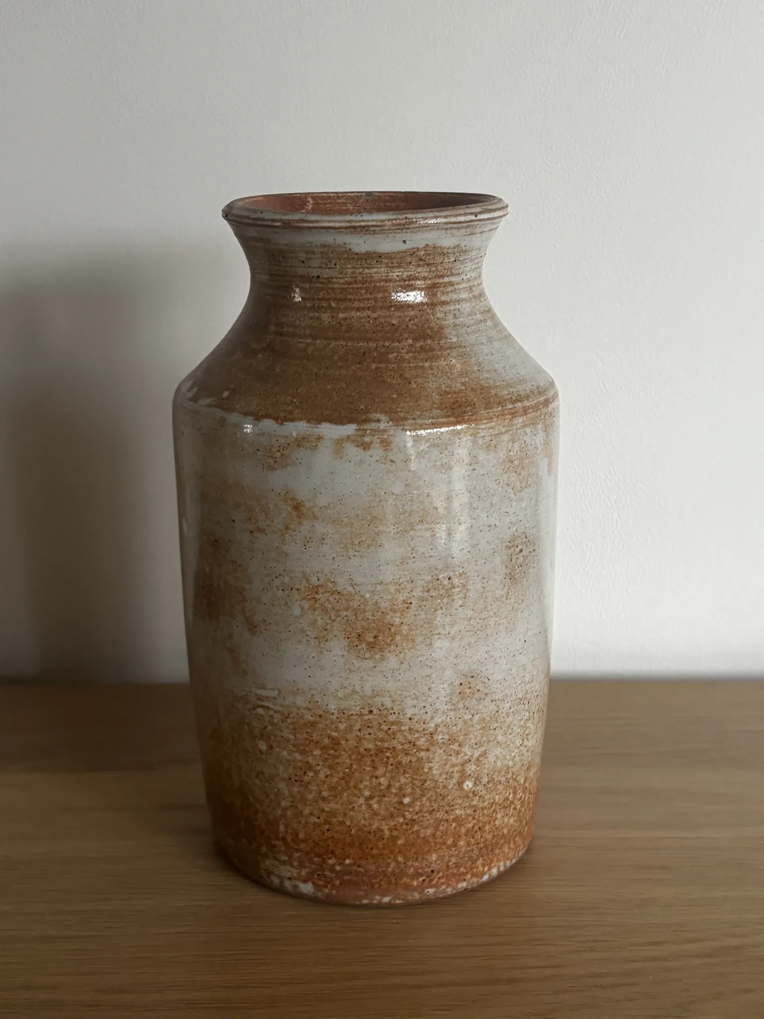 Glazed stoneware vase