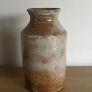 Glazed stoneware vase