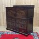 Commode anglaise en acajou des années 1950