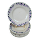 Set of 8 dessert plates Longchamp Terre de Fer model Cannes