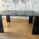 Roche Bobois black lacquered console table
