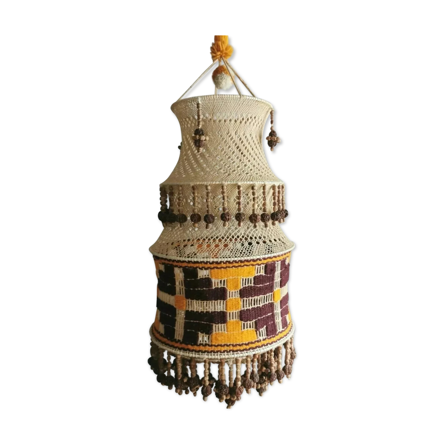Macramé suspension 70s