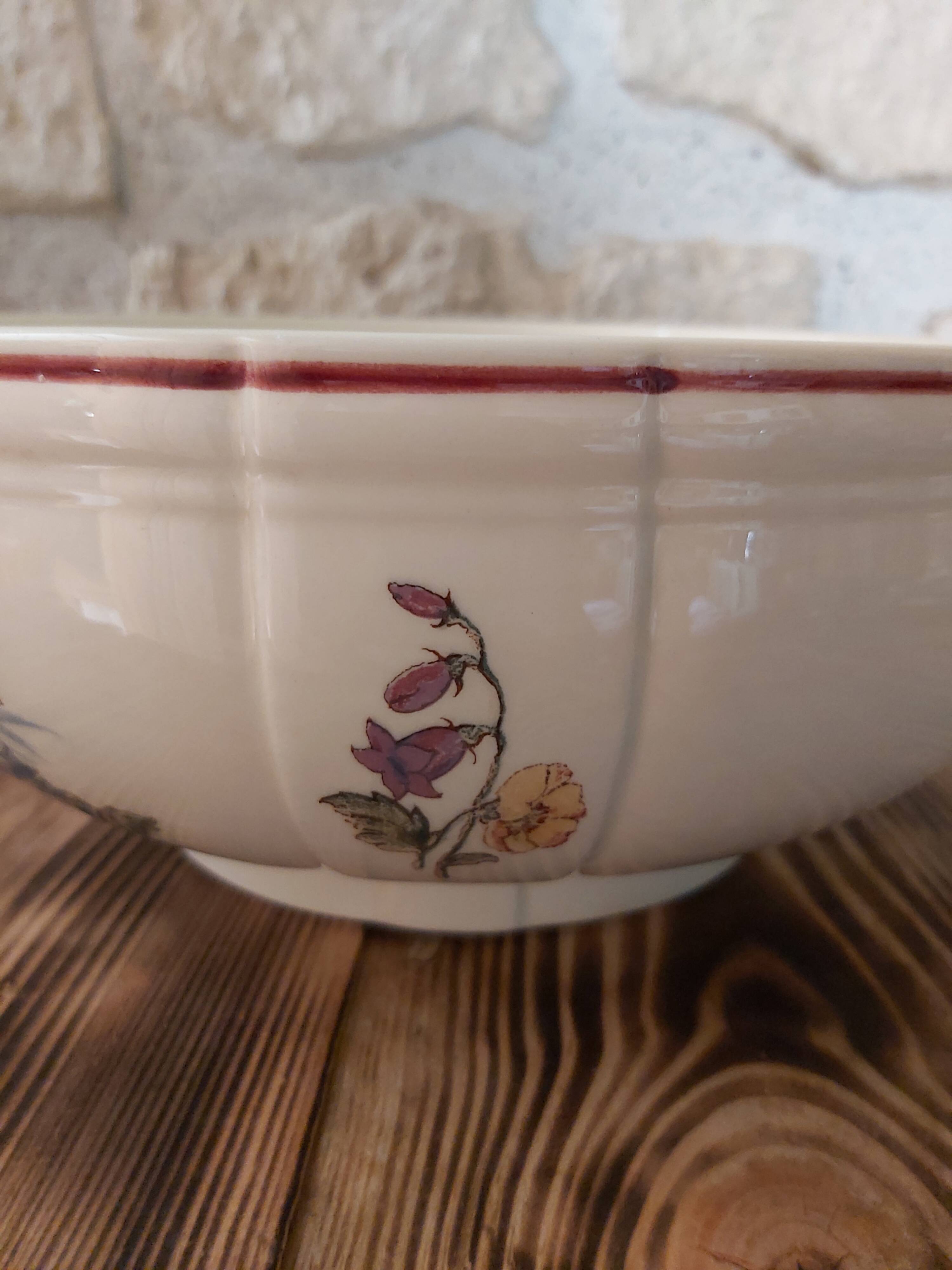 Salad bowl Sarreguemines model Agreste