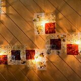 Patchwork Wall Lights in Hand Blown Glass attributed to Toni Zuccheri for Venini, 1970s, Set of 20