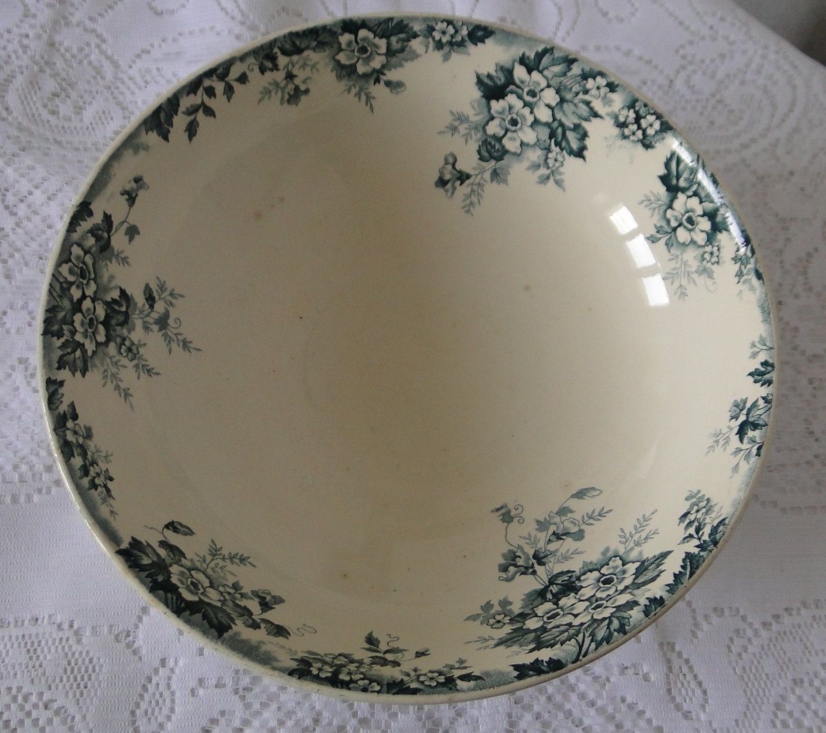 Hollow dish salad bowl iron earth st amand hamage model marie louise