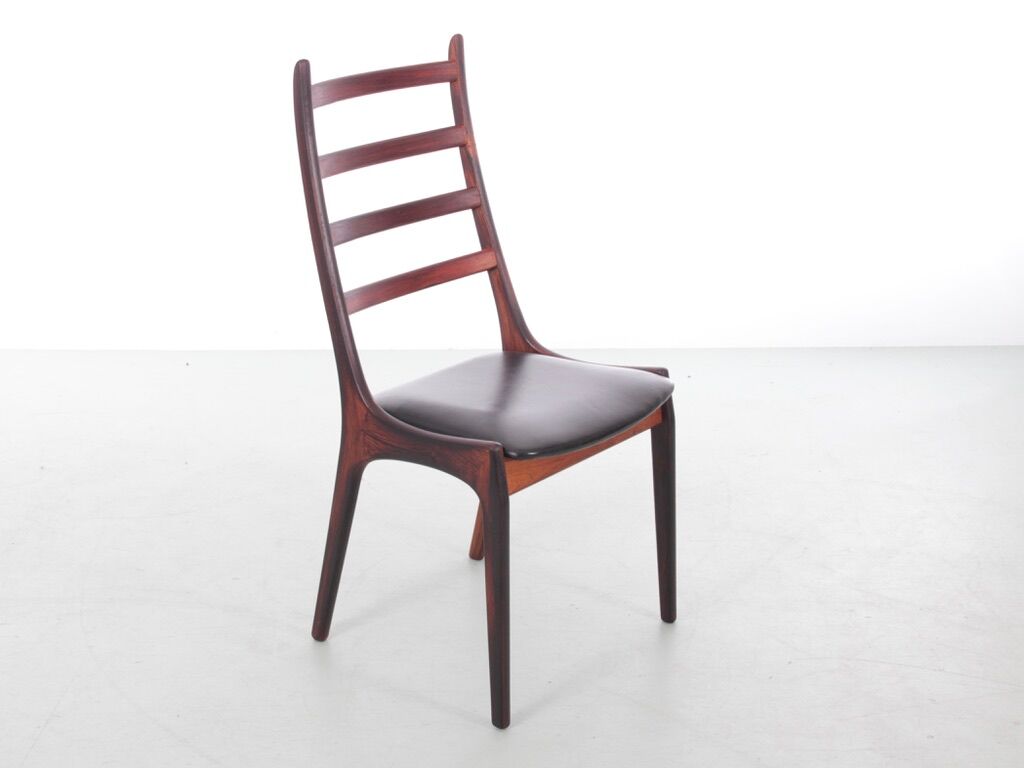 Suite of 4 Scandinavian rosewood chairs from Rio