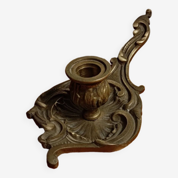 bronze cellar rat candle holder