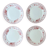 Ensemble assiettes Terre de Fer décor Sorbier Boch Frères Kéramis