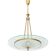 Brass and glass chandelier, 1950s