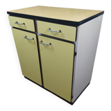 Yellow formica sideboard