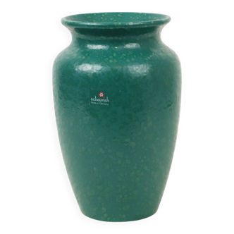 Vintage West Germany Earthenware Turquoise Blue Vase Scheurich 543-25