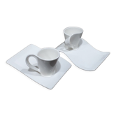Duo de tasses avec leur soucoupe Villeroy et Boch