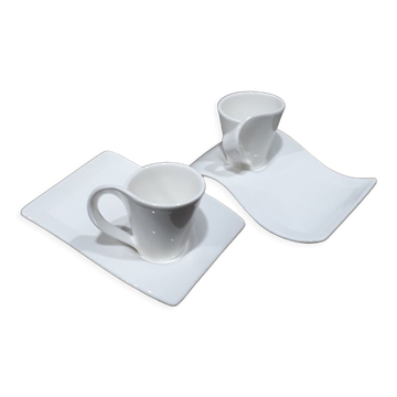 duo of cups with their saucer Villeroy and Boch