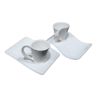 duo of cups with their saucer Villeroy and Boch