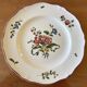 6 large flat antique plates in Saint-Amand earthenware (Nord)