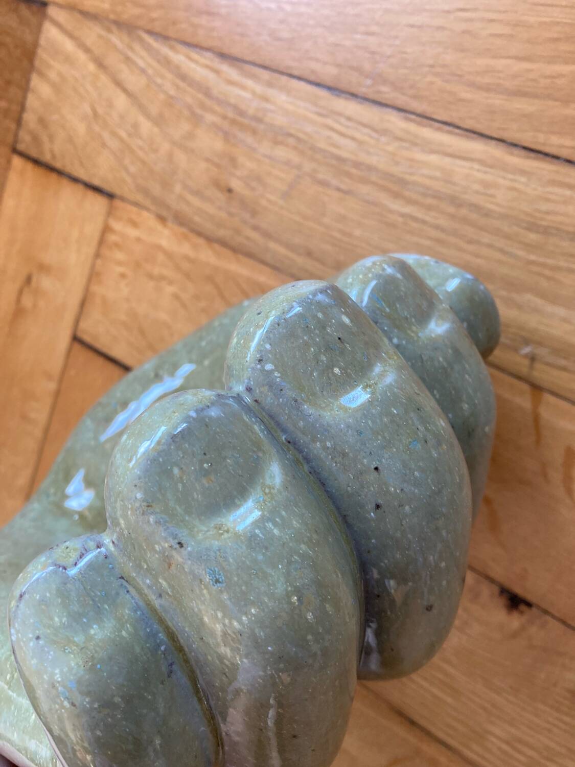 Vintage ceramic hand pocket tray xxl