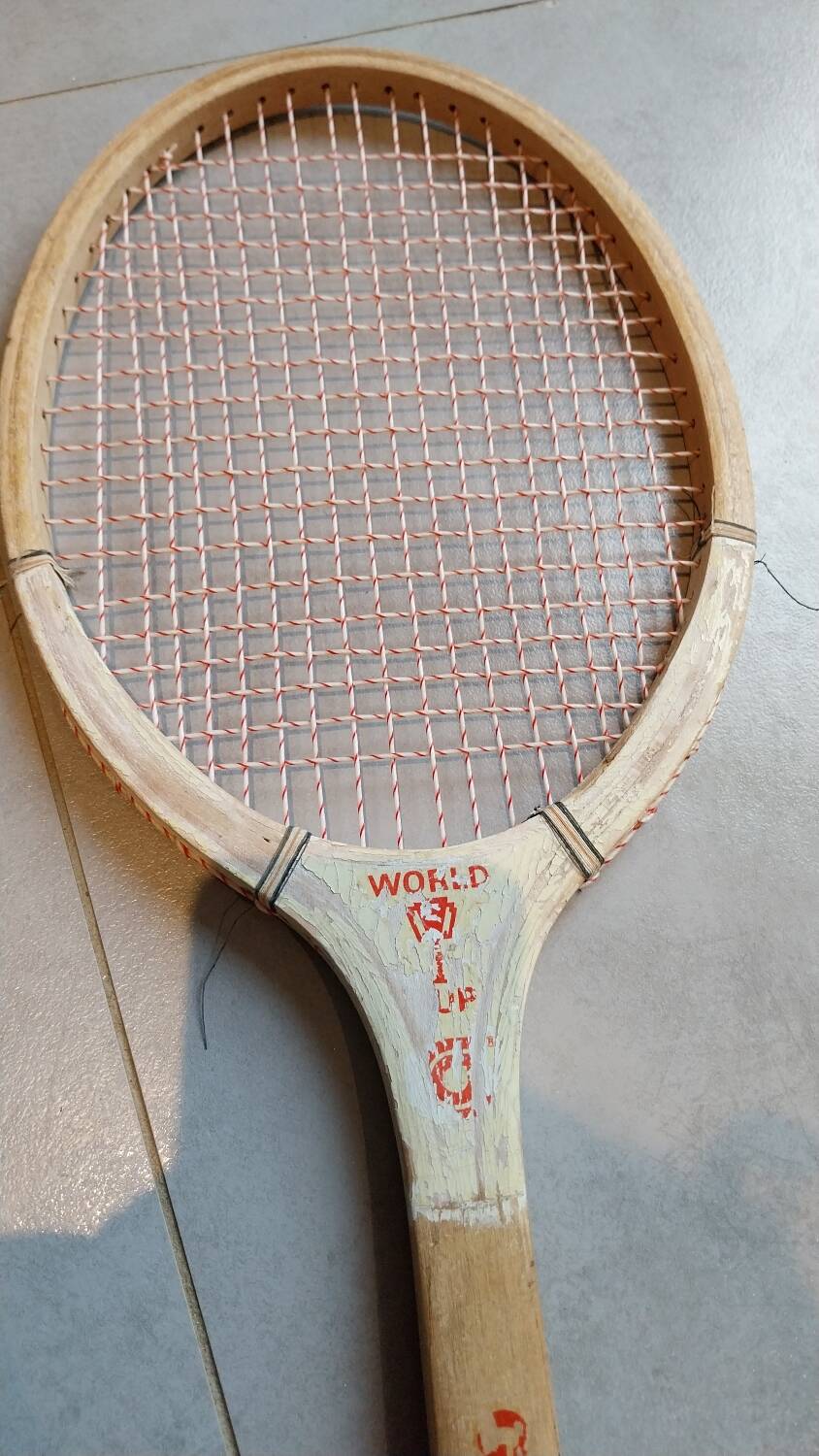 Old tennis racket